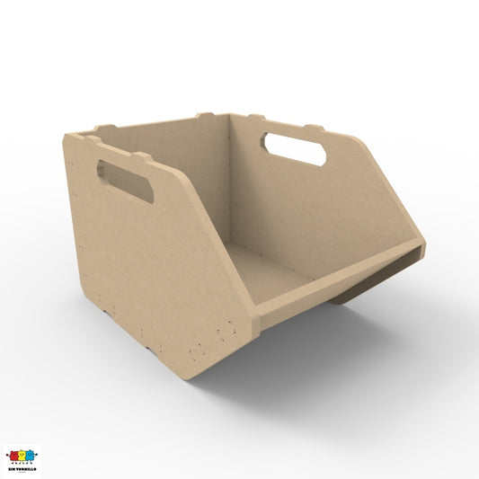 Caja organizadora profunda y apilable