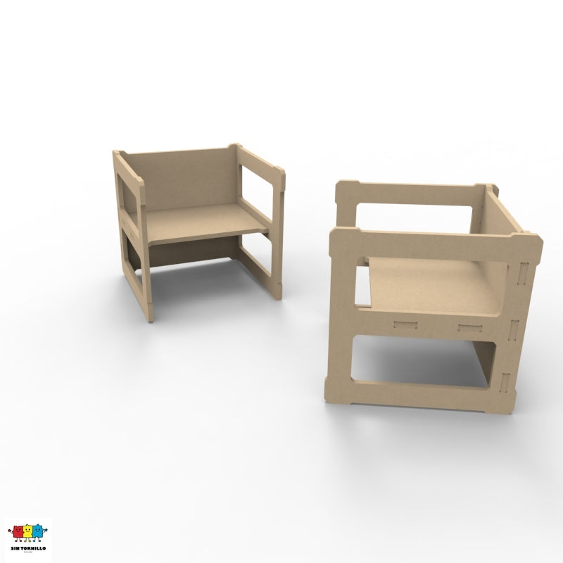 Silla y mesa para niños - 2 en 1