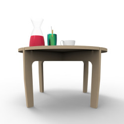Mesa de cafe circular