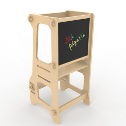 Torre de Aprendizaje Montessori con Pizarra