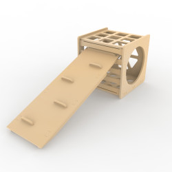 Combo Triangulo Cubo Pikler con Rampa 2 en 1