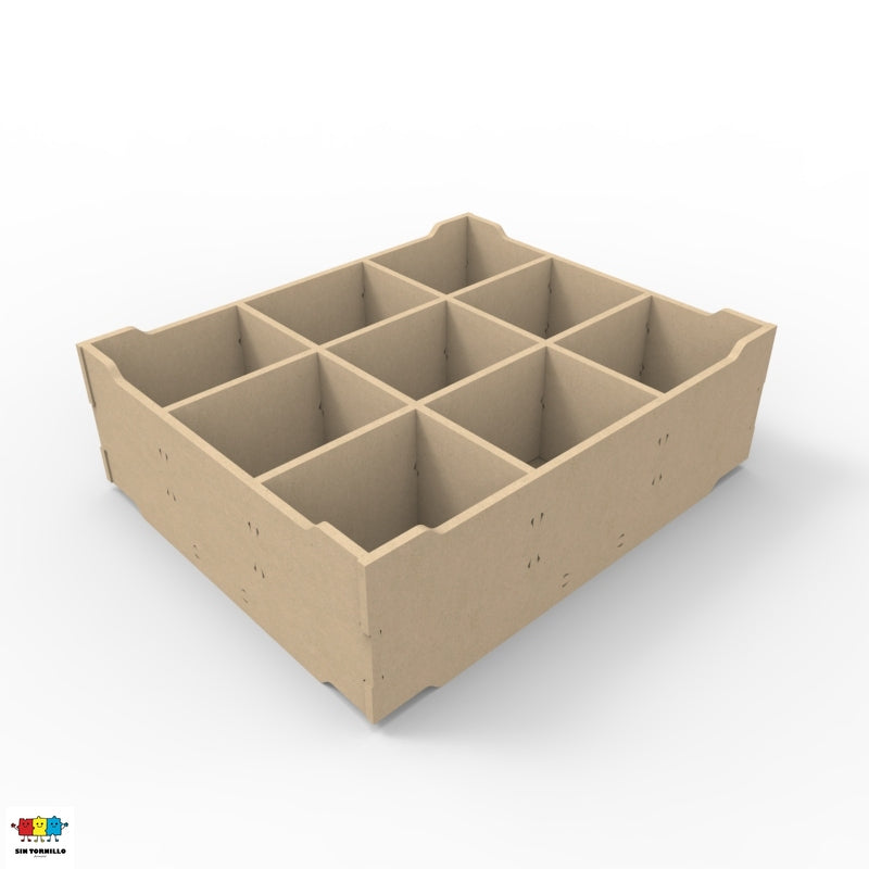 Caja organizadora con divisiones