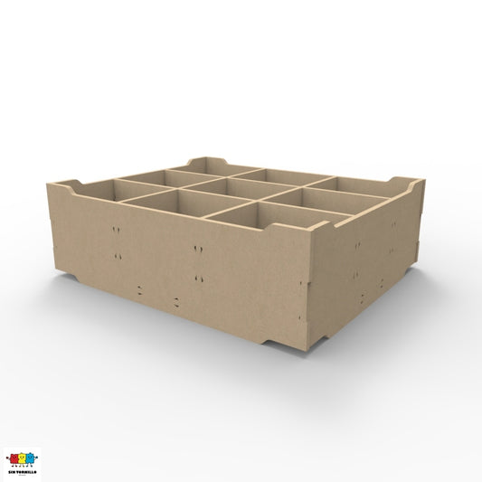 Caja organizadora con divisiones