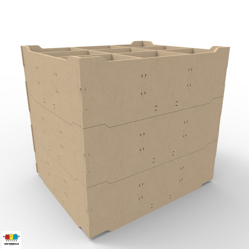 Caja organizadora con divisiones