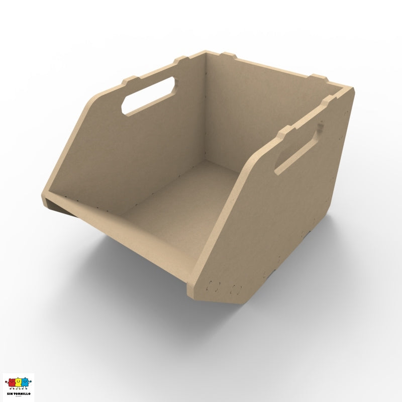 Caja organizadora profunda y apilable