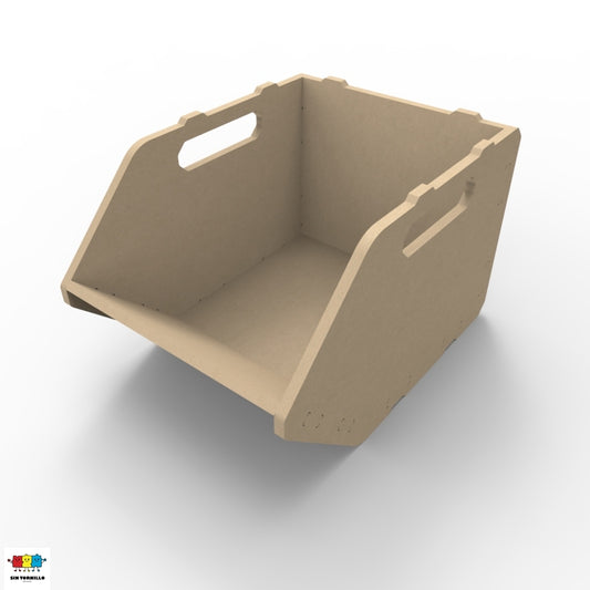 Caja organizadora profunda y apilable