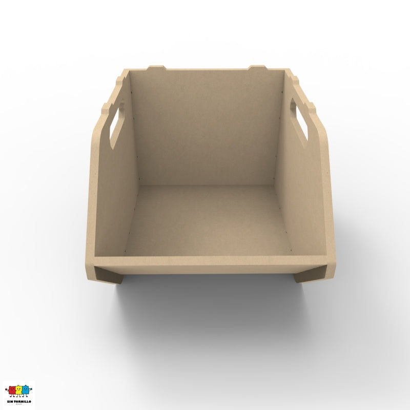 Caja organizadora profunda y apilable