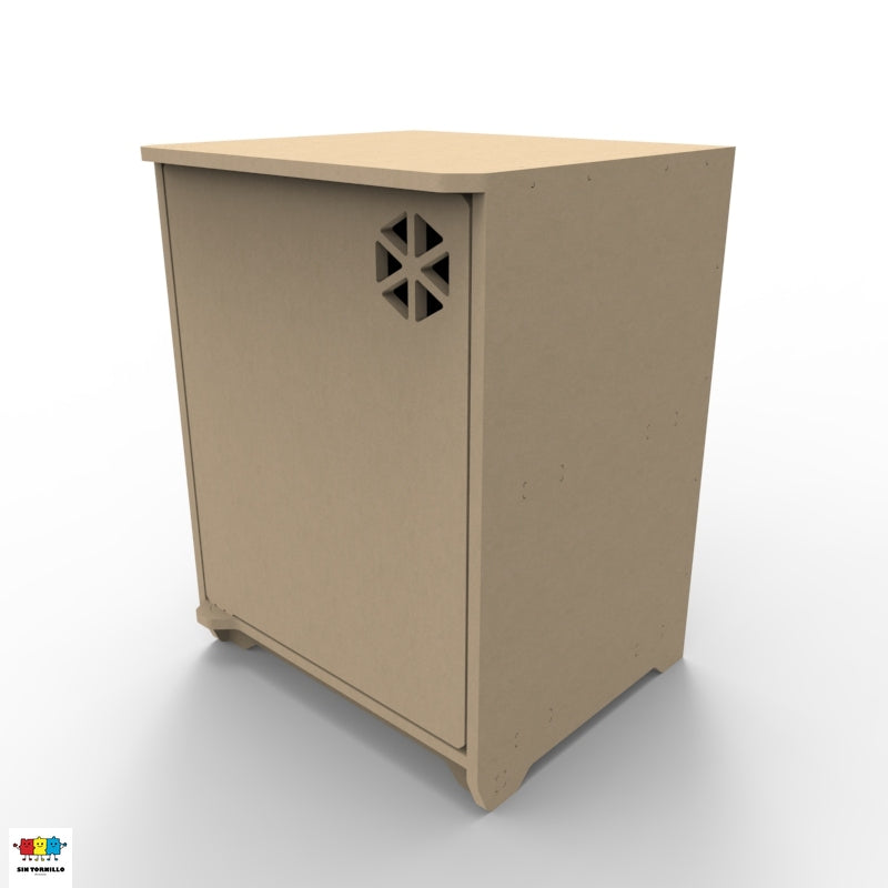 Gabinete y caja de juguetes