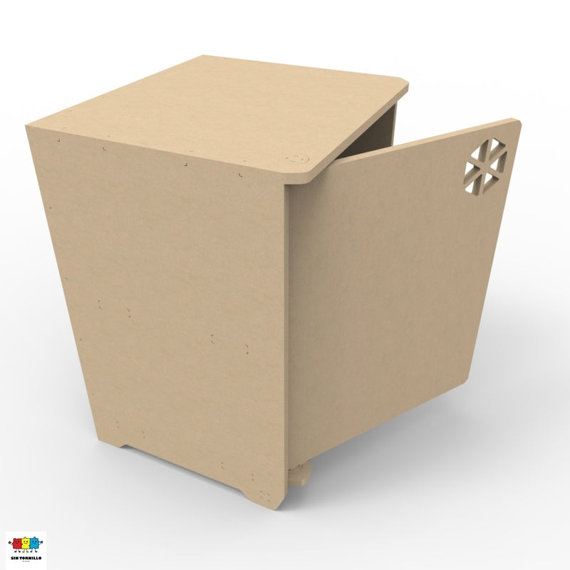 Gabinete y caja de juguetes