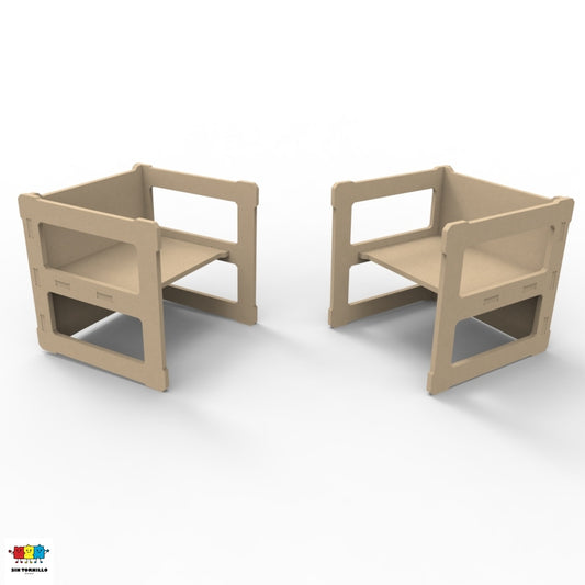 Silla y mesa para niños - 2 en 1