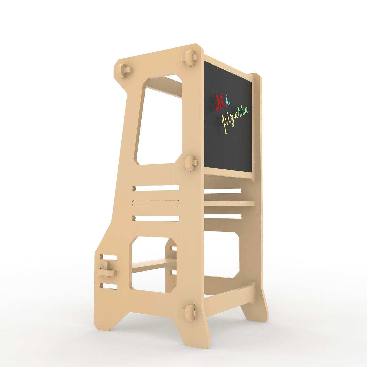 Torre de Aprendizaje Montessori con Pizarra