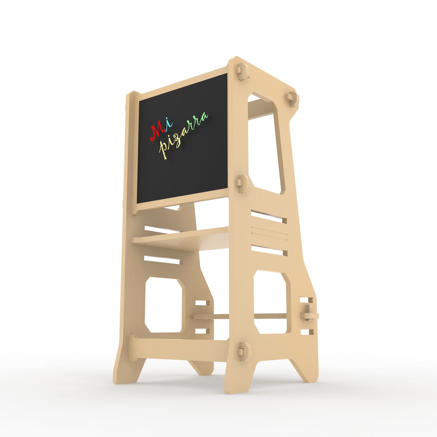 Torre de Aprendizaje Montessori con Pizarra